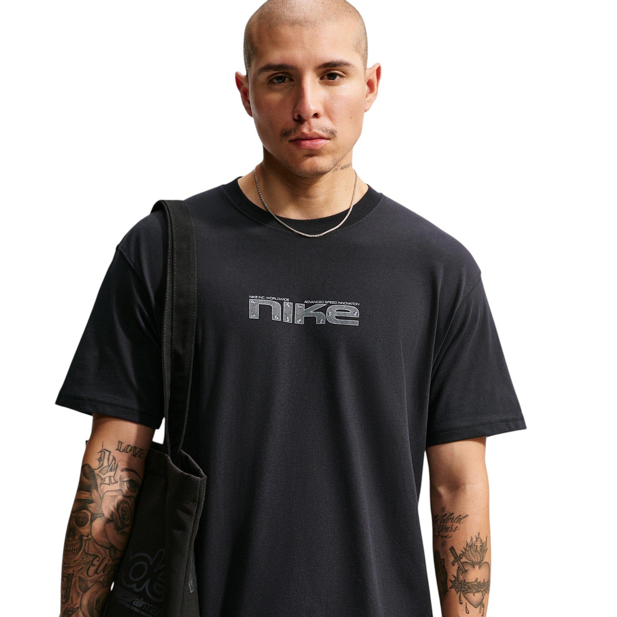 Nike Men's Sportswear Race Helmet Speed T-Shirt - BLACK